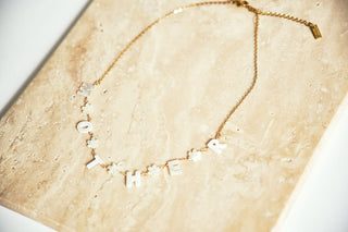 Mother Necklace - Gold + Pearl