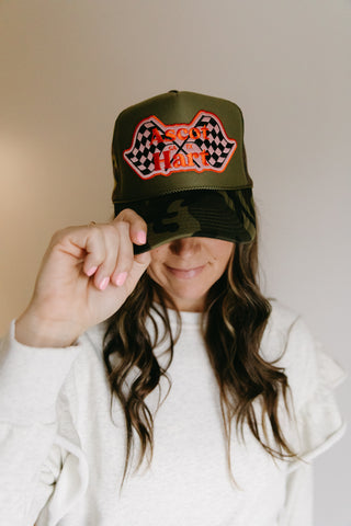 Sweedway Trucker Hat - Camo Edition (A+H) by Penn + Pearl