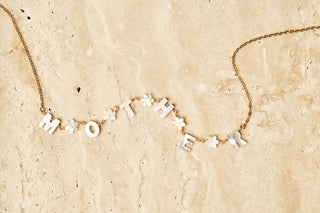 Mother Necklace - Gold + Pearl