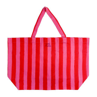 Cabana Market Tote Red and Pink by Penn and Pearl